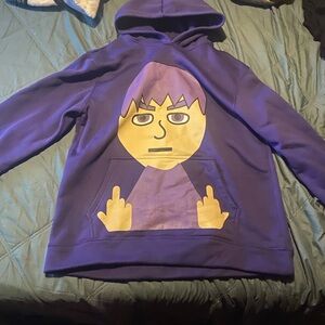 Vintage America Purple Hoodie with Graphic Design